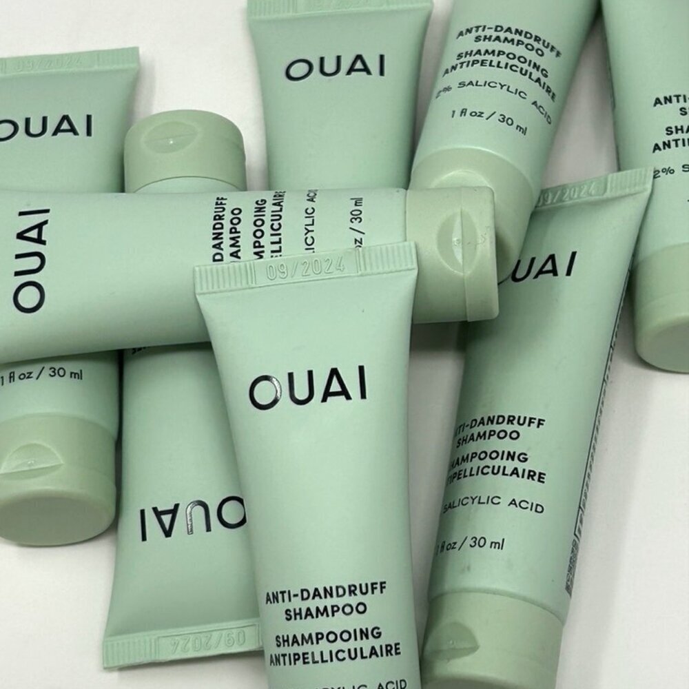 OUAI ANTI DANDRUFF SHAMPOO W/ 2% SALICYLIC ACID - 1oz 6 pack  NEW exp 9/24
